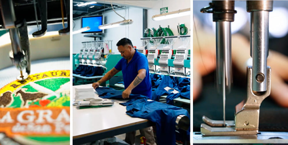 Uniformes bordados personalizados para tu empresa