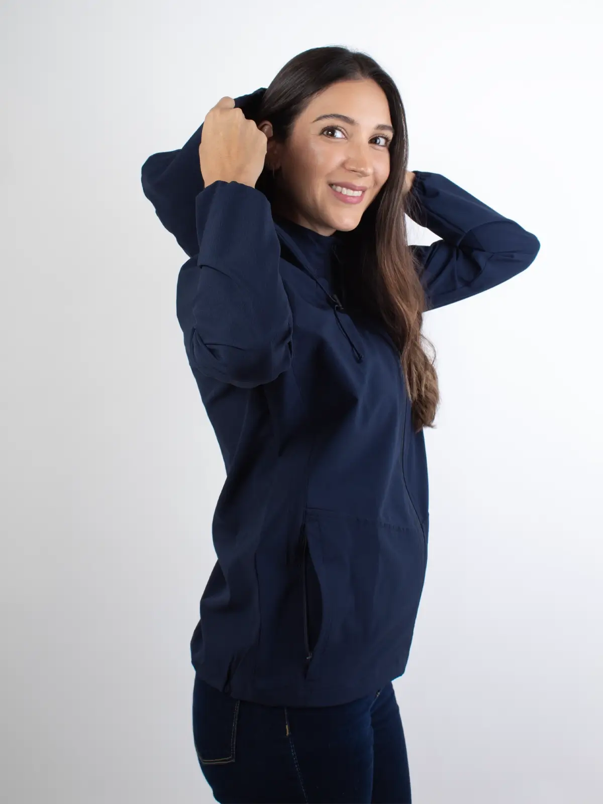 Rain Jacket With Hood Woman