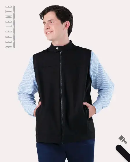 Men's Black Softshell Vest