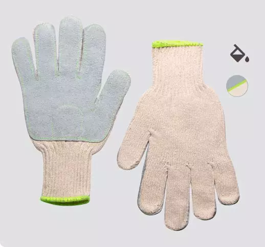 Guantes de Carnaza y Algodón