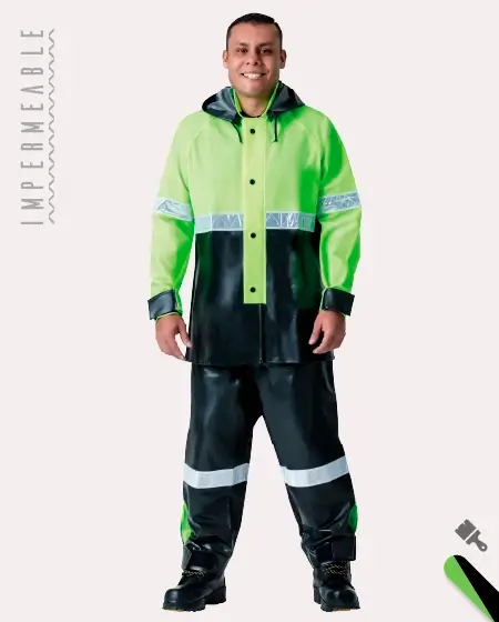 Motorcyclist Reflective Raincoat 