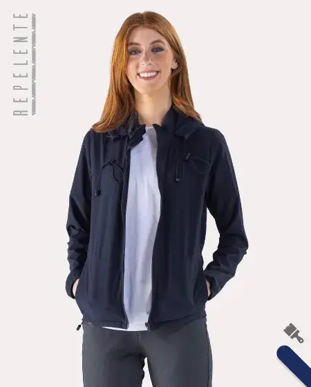 Rain Jacket With Hood Woman